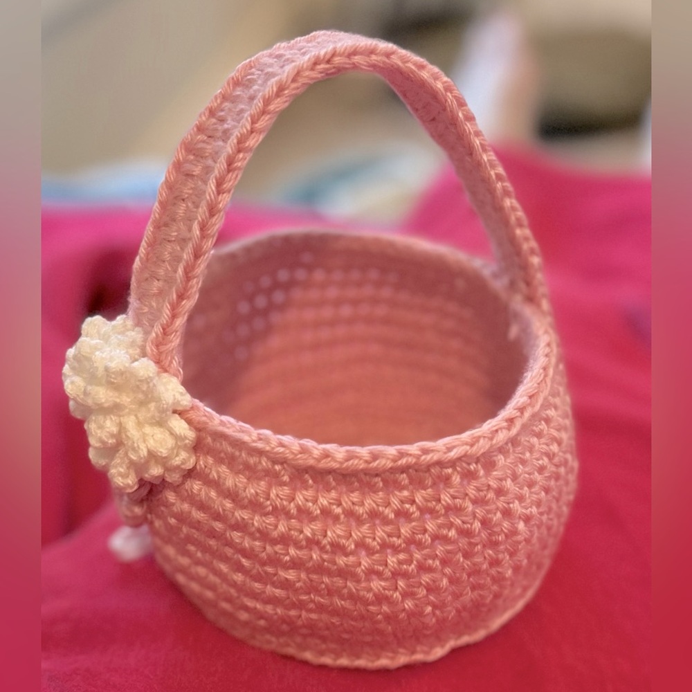 Handcrafted Crochet Easter Basket